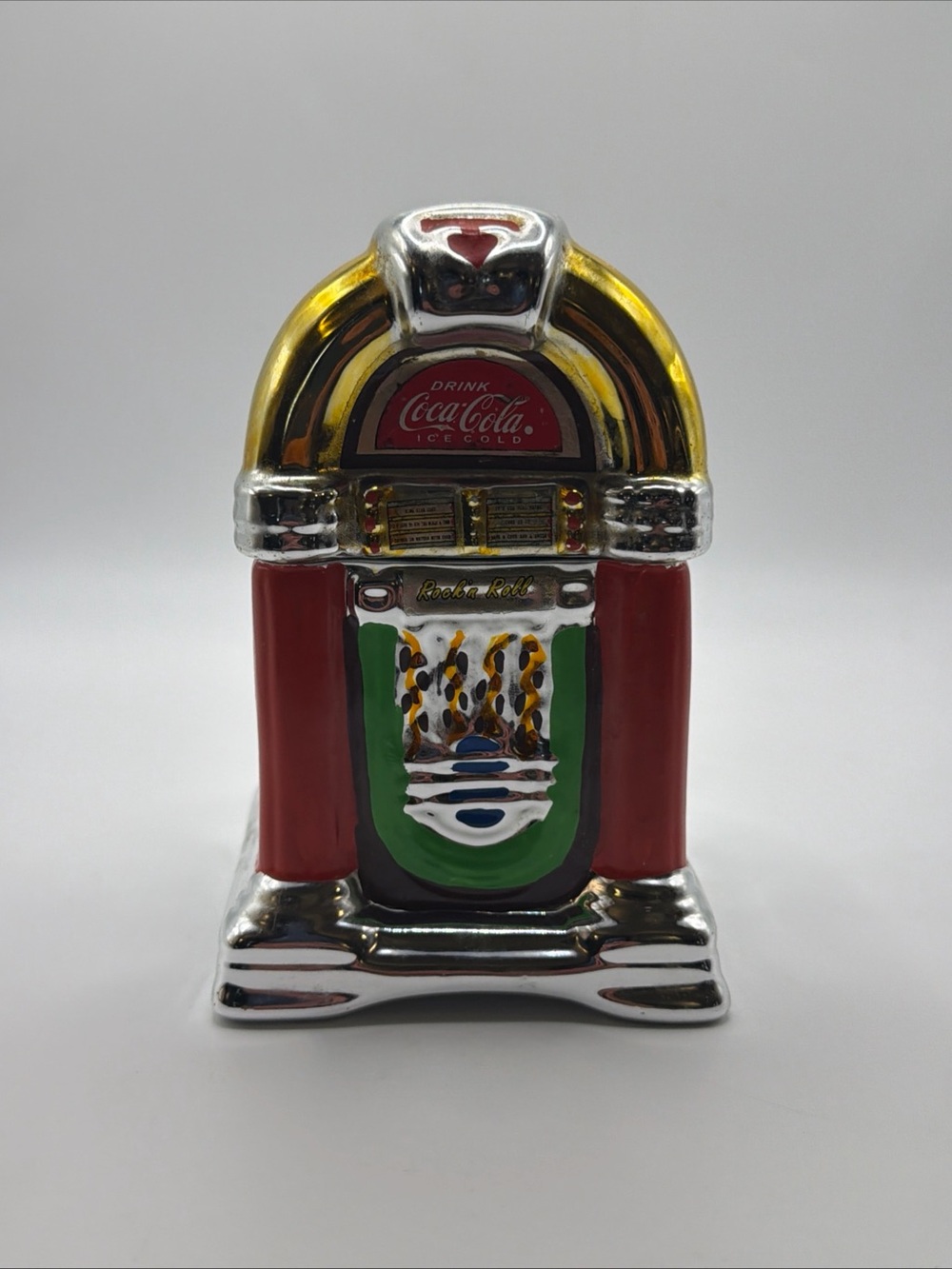 Coca-Cola Metal Jukebox Salt & Pepper Shaker